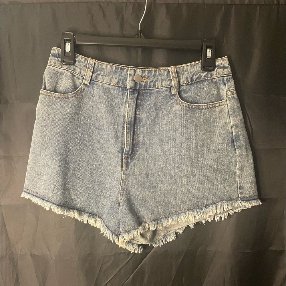 #4-Brand New Embroidery Detail Denim Shorts, Size Small by the LELIS Collection